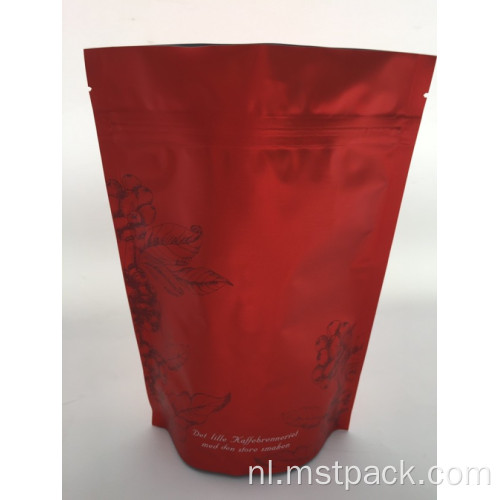 Pure koffiebronnen plastic verpakkingszak met klep